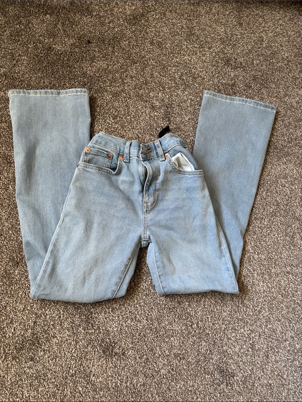 Levi's Light Blue Wide Leg Jeans